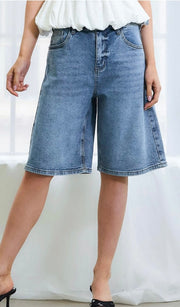 Denim Bermuda Shorts