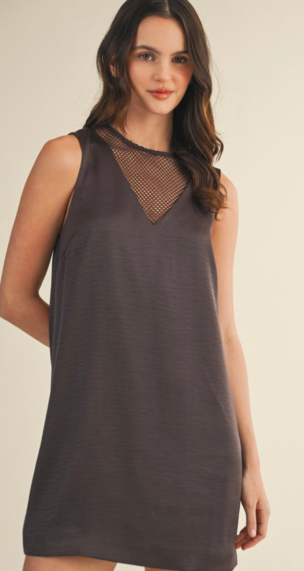 Mesh Contrast Dress