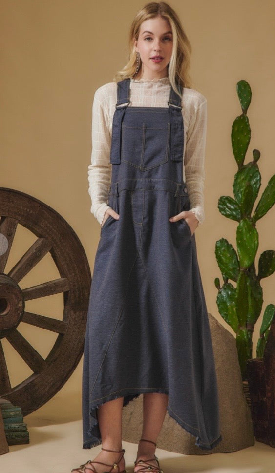 Denim Overall Dress – shopdmboutique
