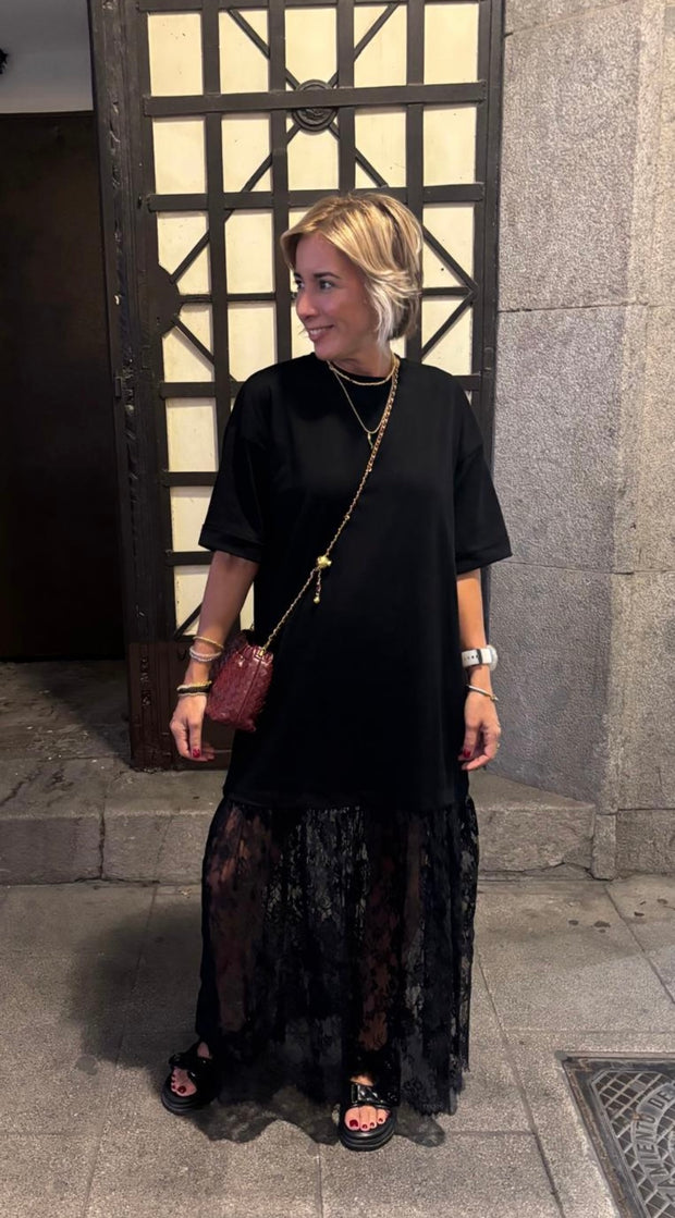 T Shirt Lace Dress